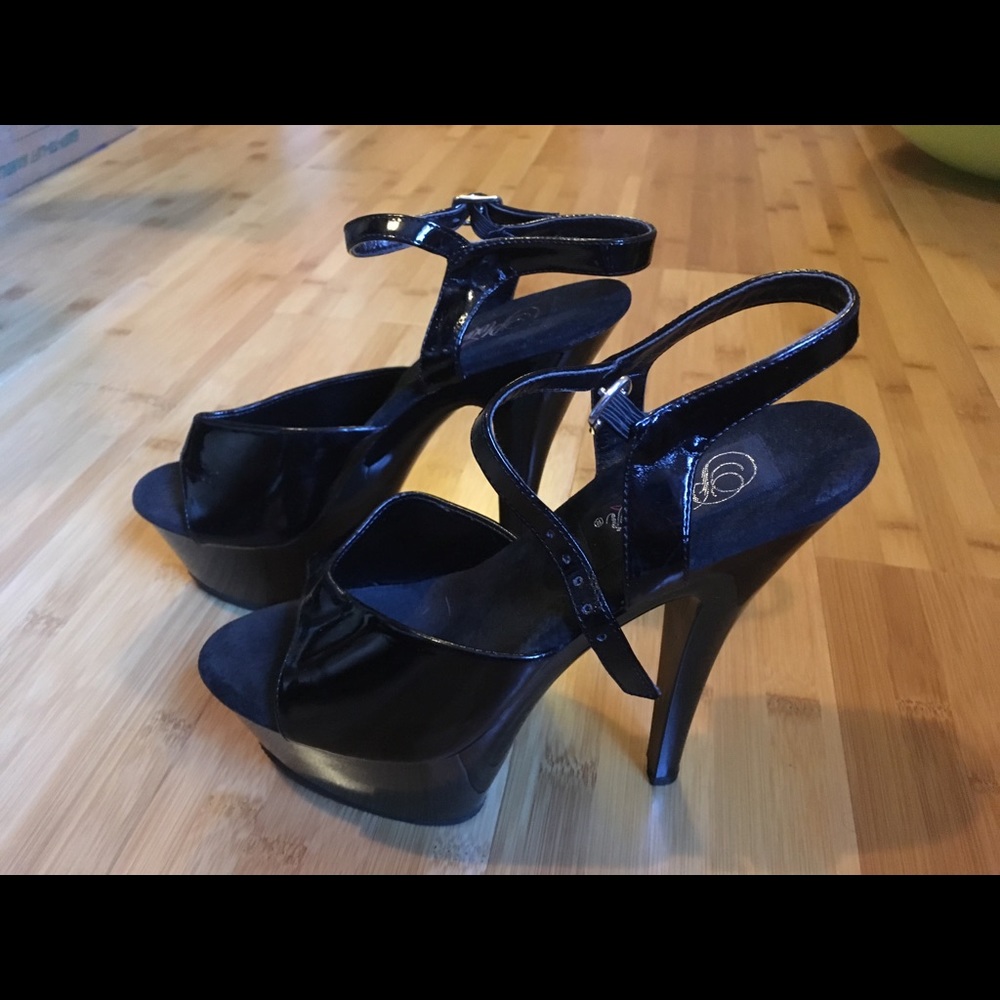 Pleasers black heels